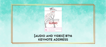[Audio and Video] BT16 Keynote Address 03 - Beyond Therapy: Living and Telling In Community - Erving Polster