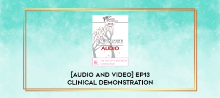 EP13 Clinical Demonstration 15 - Treatment of a Suicidal Patient with a History of Victimization: A Constructive Narrative Perspective - Donald Meichenbaum